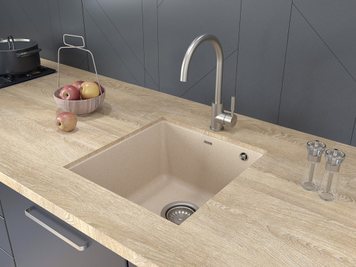 Смеситель для кухни Paulmark HOLSTEIN Ho212063-BS на мойку никель - фото 2